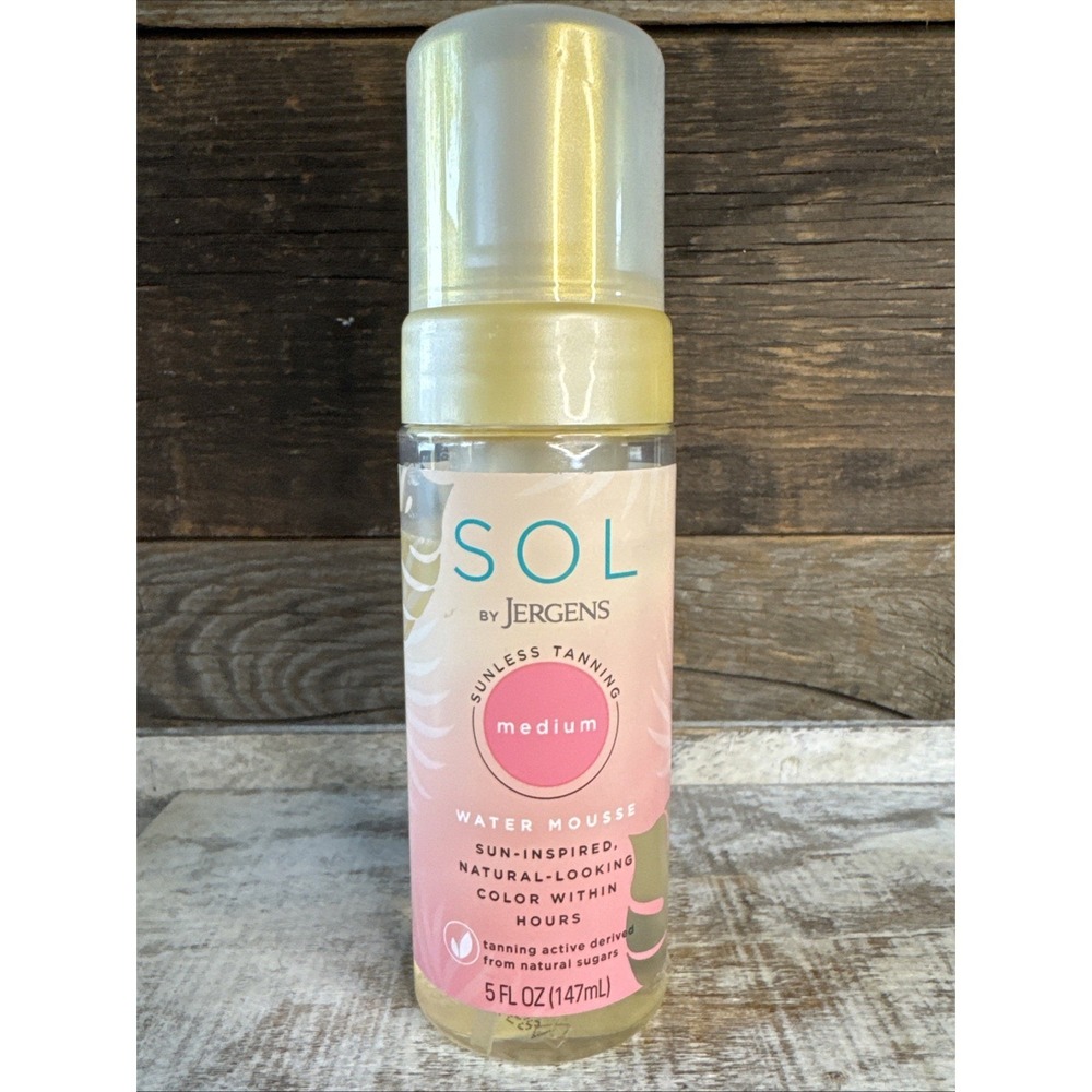 SOL by Jergens Sunless Tanning Water Mousse Medium 5oz |‎ MSRP = $24